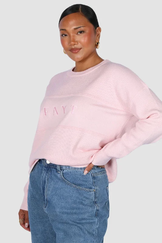 Amazing Deals FAYT KNIT SWEATER PINK