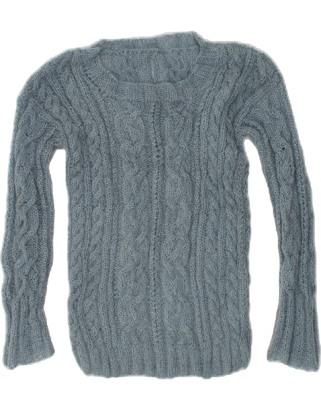 Special Savings VINTAGE Womens Boat Neck Jumper Sweater UK 10 Small Blue