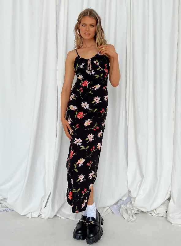 Markdowns Brailey Maxi Dress Black Multi
