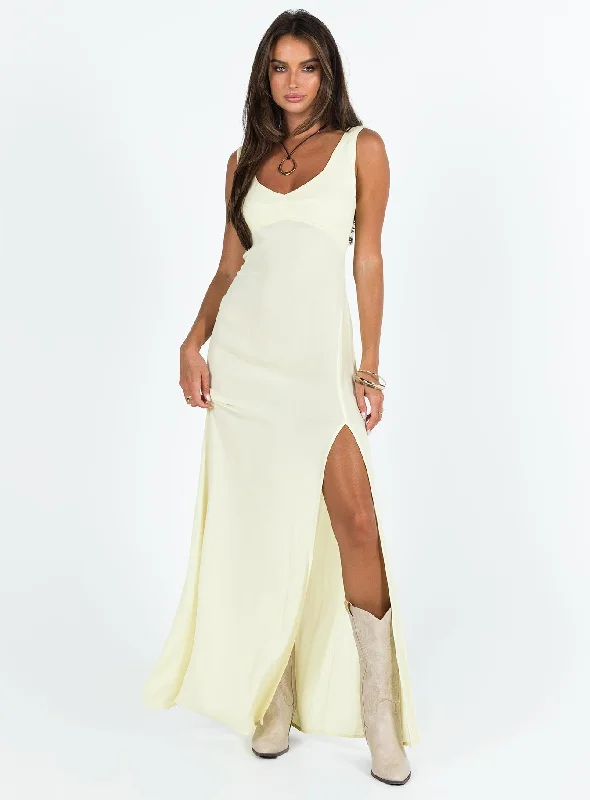 Limited Quantity Shannyn Maxi Dress Yellow