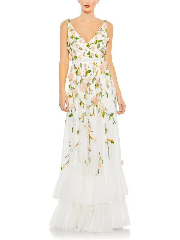 Super Sale Womens Embellished Formal Evening Dress