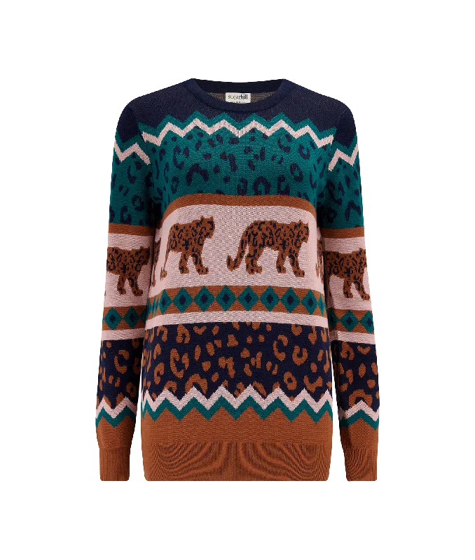 Buy Now Rosie Leopard Love Crew Jumper - Mutli