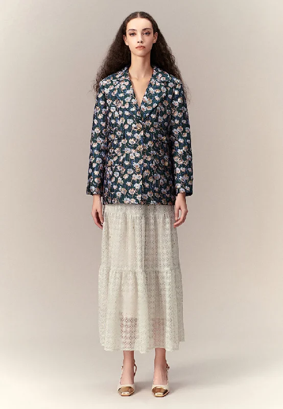 Great Deals Prestige Floral Pattern Coat