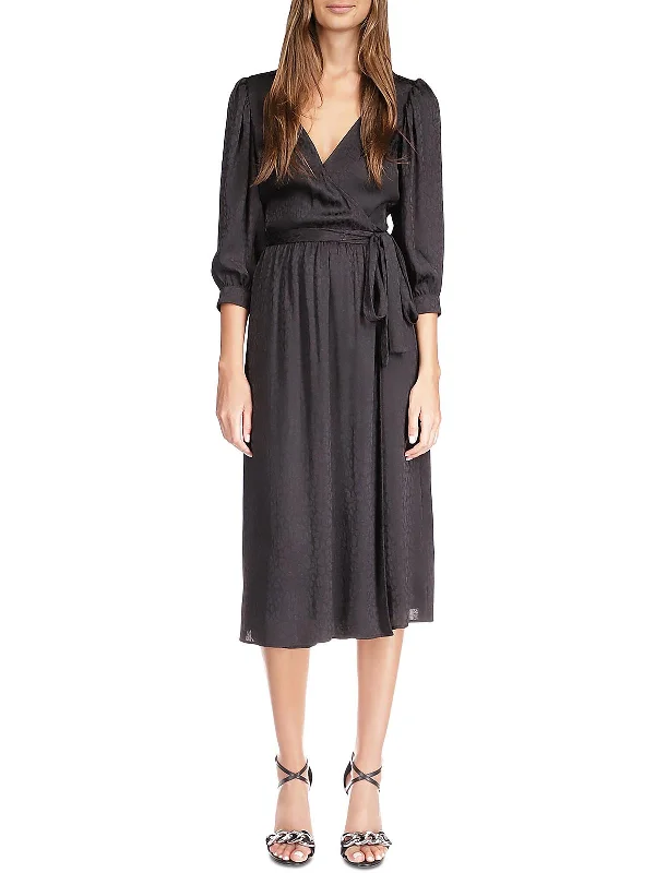 Limited Edition Womens Wedding Guest Midi Wrap Dress