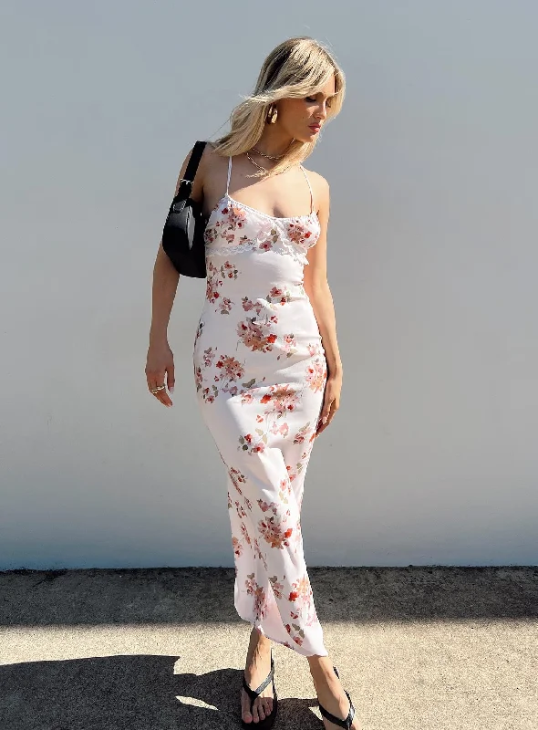Major Savings Amos Maxi Dress Pink Multi