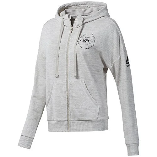 Sneak Peek Sale Reebok Womens Ufc Fg Full-Zip Hoo Sweatshirt