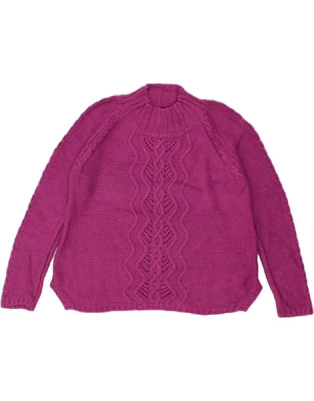 Savings Galore WHITE STUFF Womens Turtle Neck Jumper Sweater UK 14 Large Pink Viscose Savings Galore WHITE STUFF Womens Turtle Neck Jumper Sweater UK 14 Large Pink Viscose
