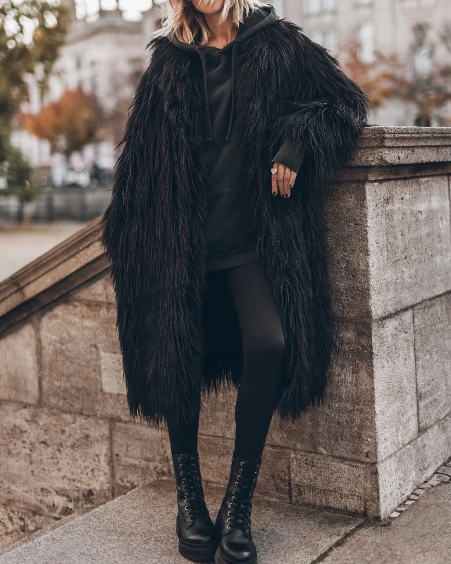 Special Savings The Black Fluffy Coat