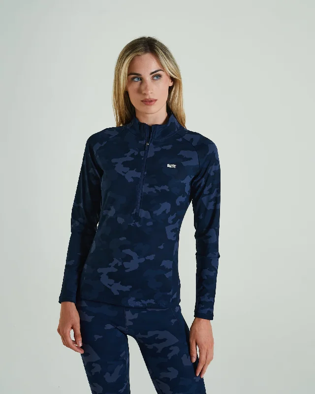Massive Deals Unwind Half Zip Midnight Camo