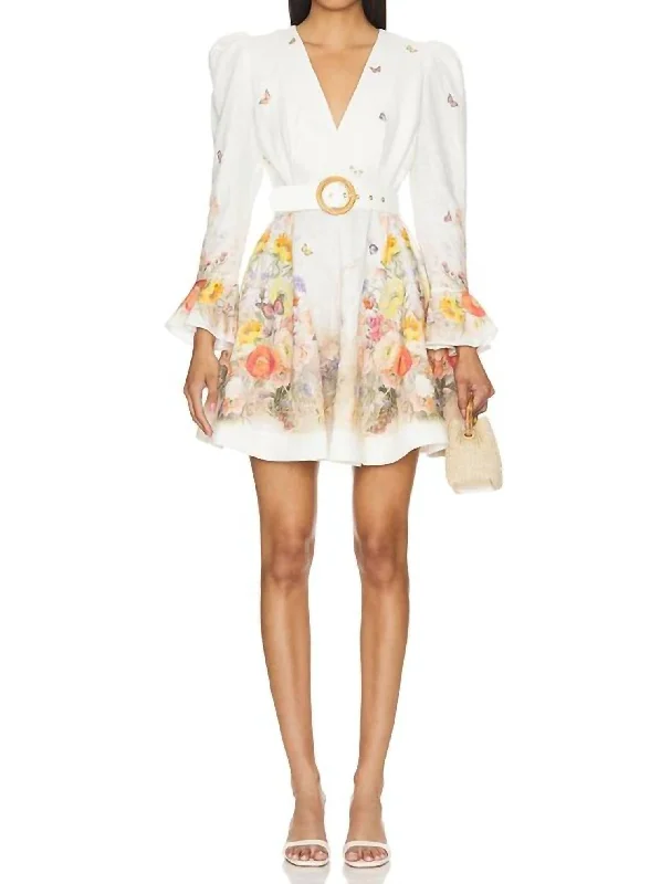 Huge Savings Tranquility Mini Dress In Red Butterflies
