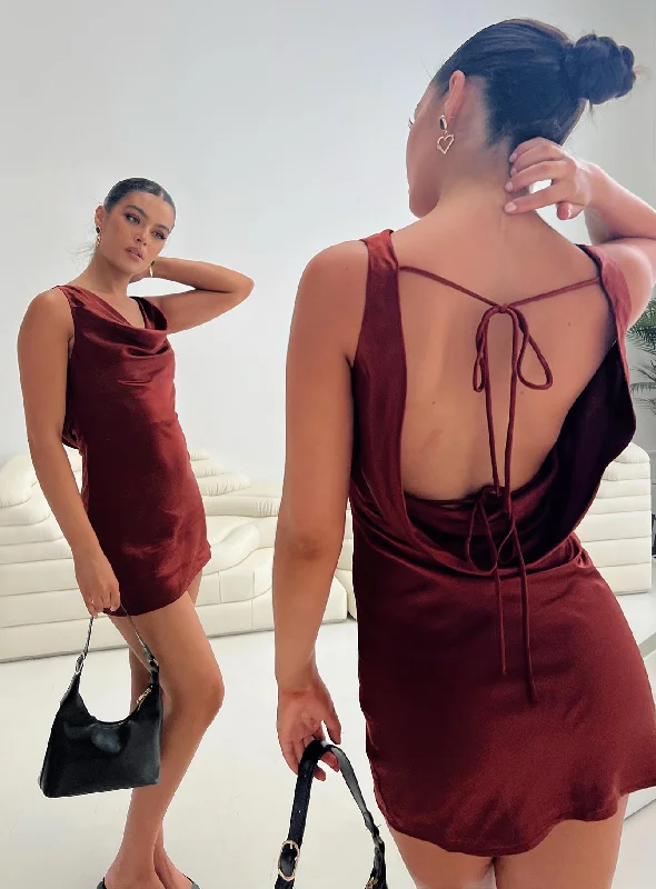 Best Bargains Millstone Mini Dress Burgundy