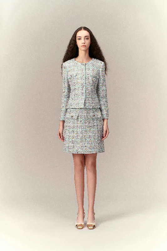Savings Spectacular Lurex Classy Check Tweed Jacket
