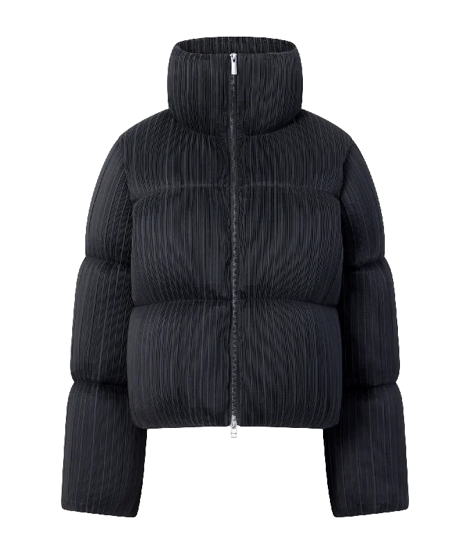 One-DAY Sale Dinara Crinkle Puffer Jacket - Black
