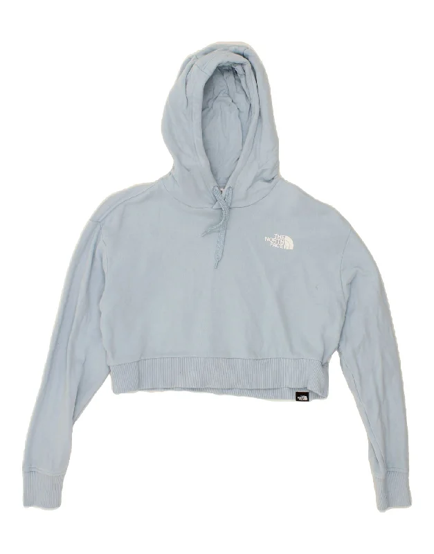 Can't Miss THE NORTH FACE Womens Oversized Crop Hoodie Jumper UK 10 Small Blue Cotton Can't Miss THE NORTH FACE Womens Oversized Crop Hoodie Jumper UK 10 Small Blue Cotton