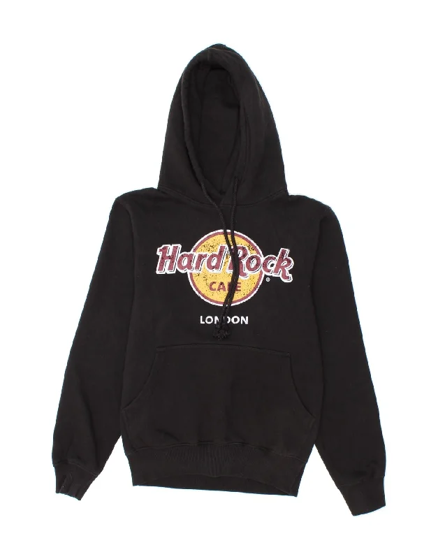 Limited Time Offer HARD ROCK CAFE Womens London Graphic Hoodie Jumper UK 10 Small Black Limited Time Offer HARD ROCK CAFE Womens London Graphic Hoodie Jumper UK 10 Small Black