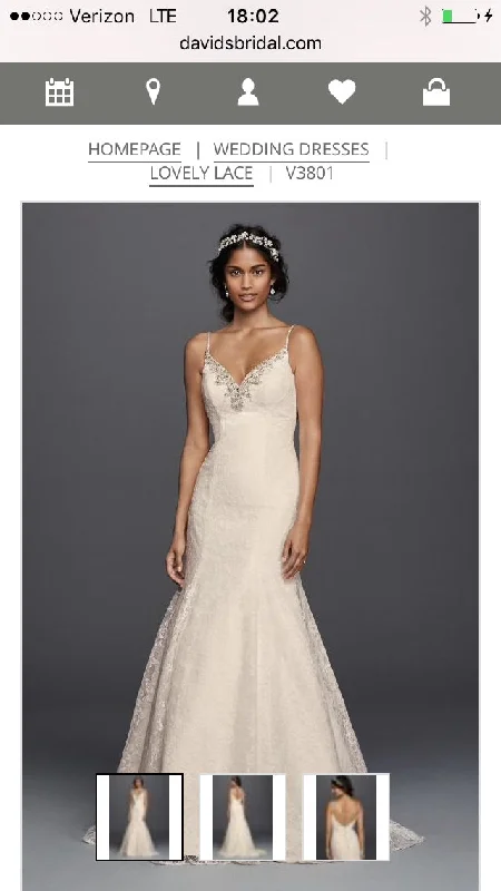 Don't Wait David's Bridal Spaghetti Strap Lace