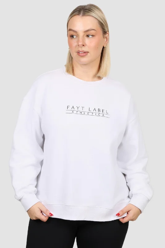 One-DAY Sale ATHLETICA OVERSIZED CREW WHITE