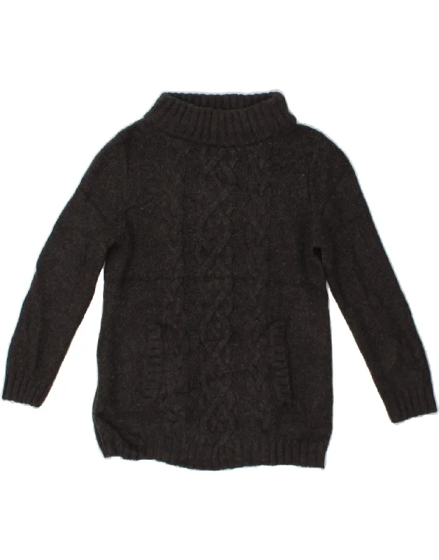Crazy Savings J. CREW Womens Roll Neck Jumper Sweater UK 10 Small Grey Viscose