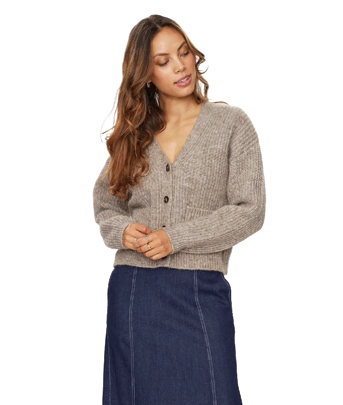 Price Drop Nuzindi Short Cardigan - Beige