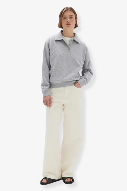 Flash Sale Assembly Label - Odille Jersey Polo - Grey Marle