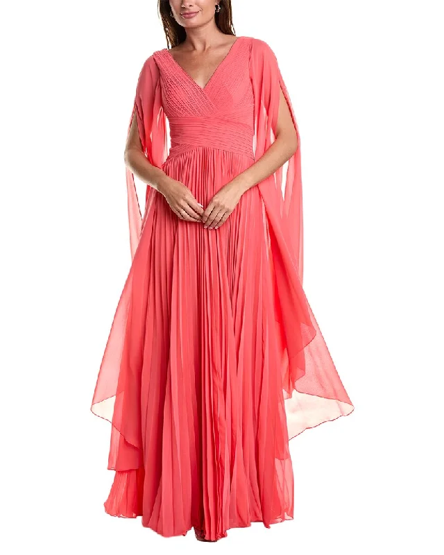 Incredible Offers Teri Jon by Rickie Freeman Pleated Gown