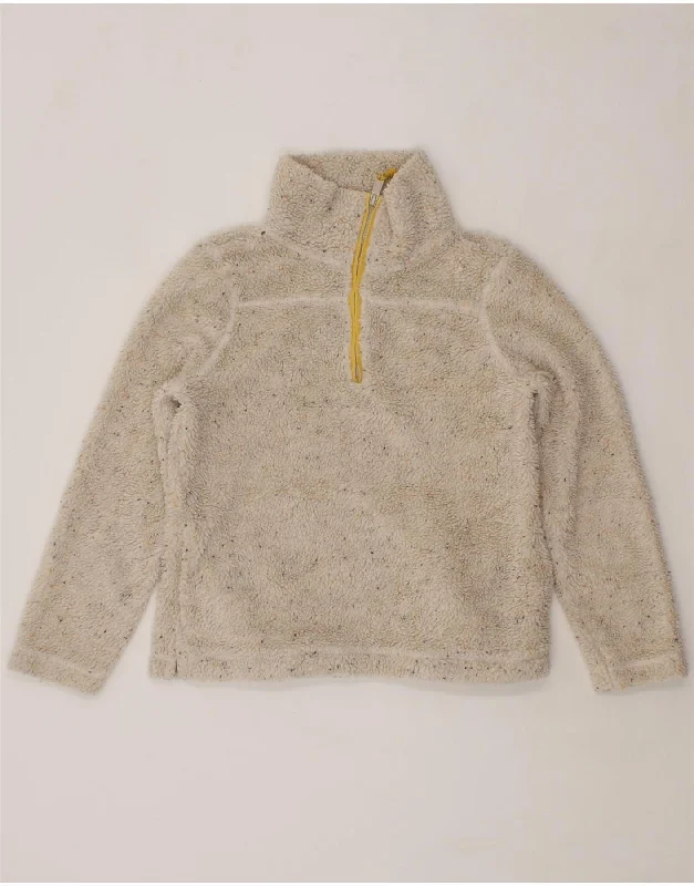 Best Bargains FAT FACE Womens Zip Neck Fleece Jumper UK 10 Small Beige Flecked Cotton Best Bargains FAT FACE Womens Zip Neck Fleece Jumper UK 10 Small Beige Flecked Cotton