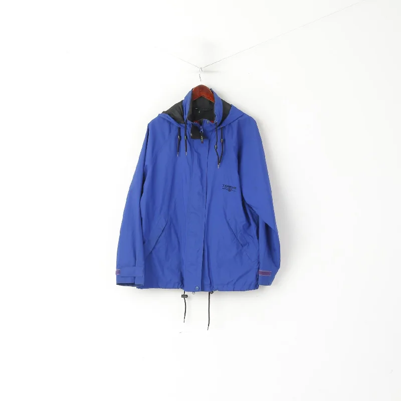 Price Smash Tenson MPC Women 40 L Jacket Blue Lightweight Breathable Outdoor Hood Top