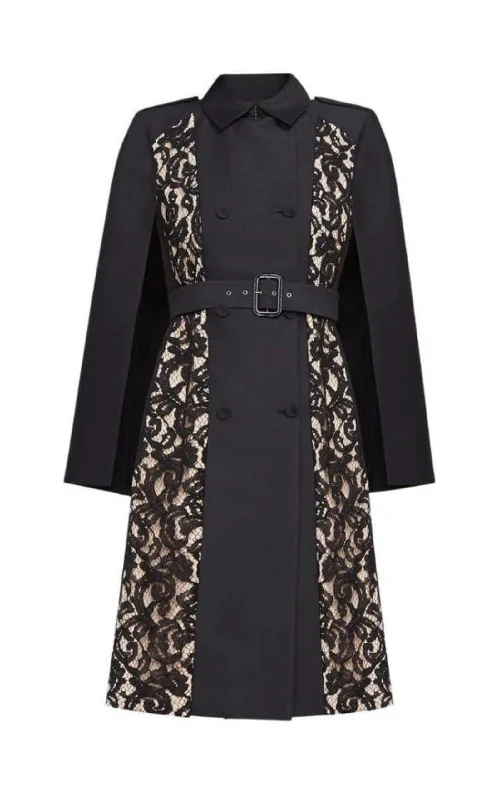 Savings Galore Genevieve Lace Cape Dress