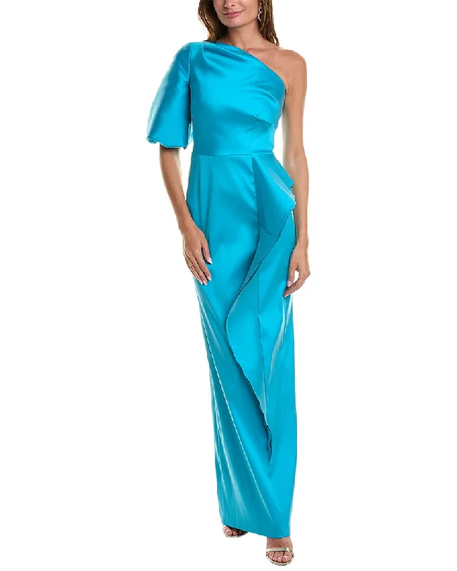 Fantastic Offers Teri Jon by Rickie Freeman One-Shoulder Gown