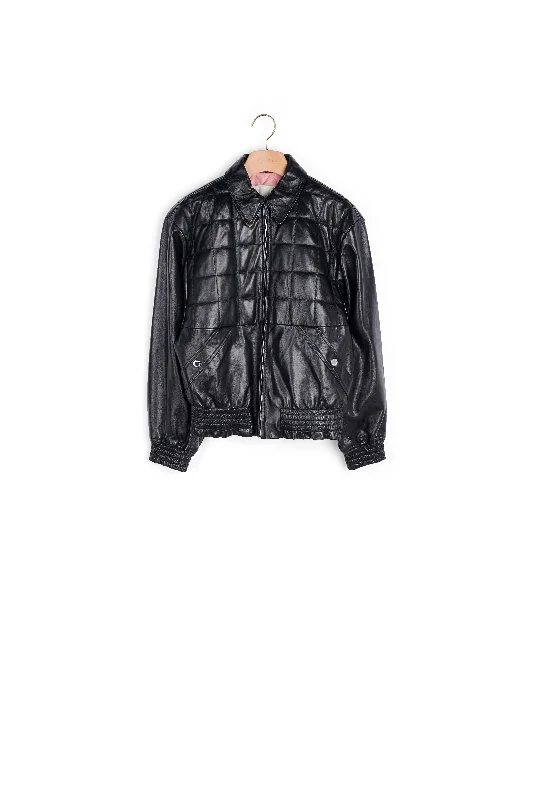 Today’s Deal Veste en cuir lisse