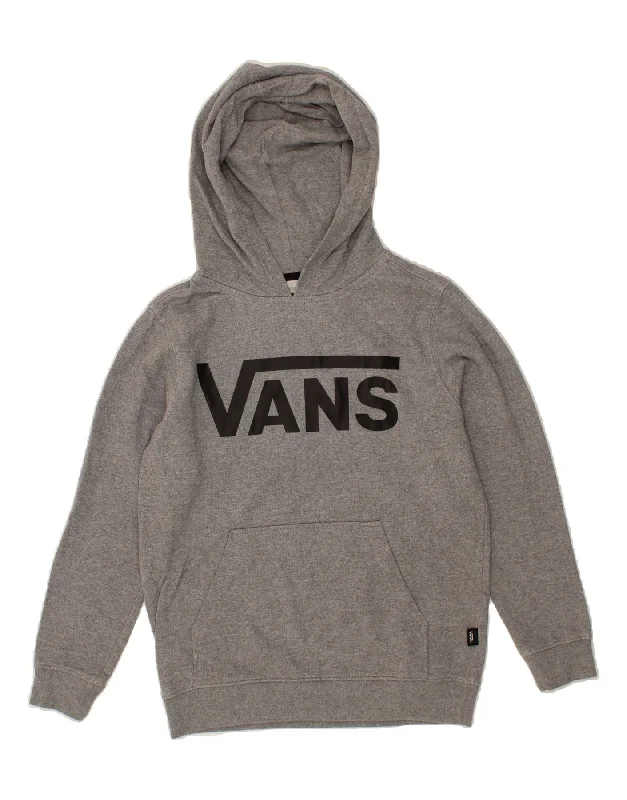 Buy Now VANS Womens Graphic Hoodie Jumper UK 8 Small Grey