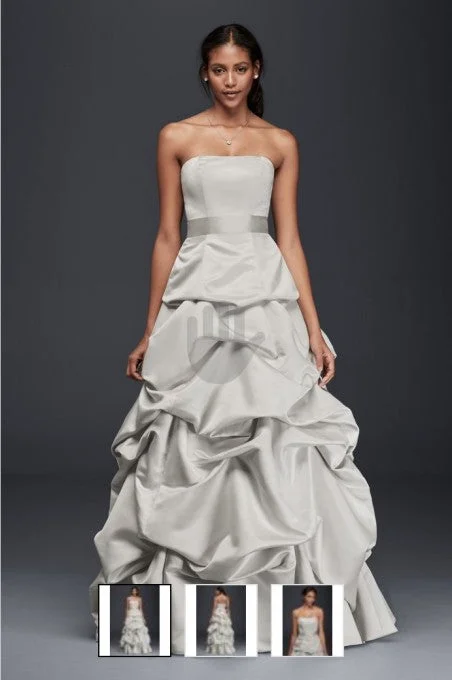 Best Seller David's Bridal Strapless Satin Pickup