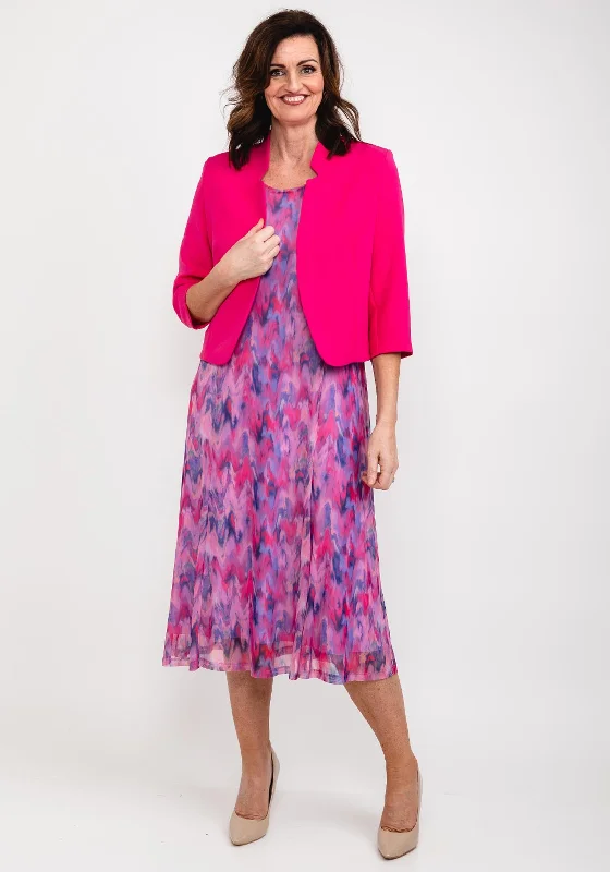 Deal of the Day Via Veneto Bolero & Dress Two Piece, Pink
