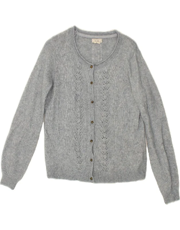 The Best Prices FAT FACE Womens Cardigan Sweater UK 12 Medium   Grey Nylon