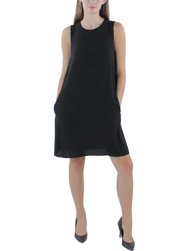 Womens Silk Shift Dress