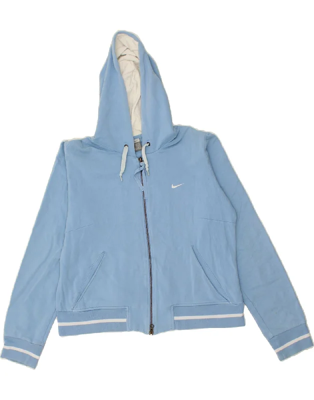 Exclusive Deal NIKE Womens Zip Hoodie Sweater UK 16/18 Large Blue