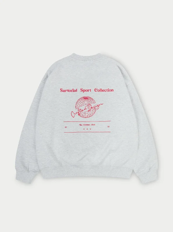 Price Rollback SARTORIAL SPORT GRAPHIC SWEATSHIRT - GREY MARL