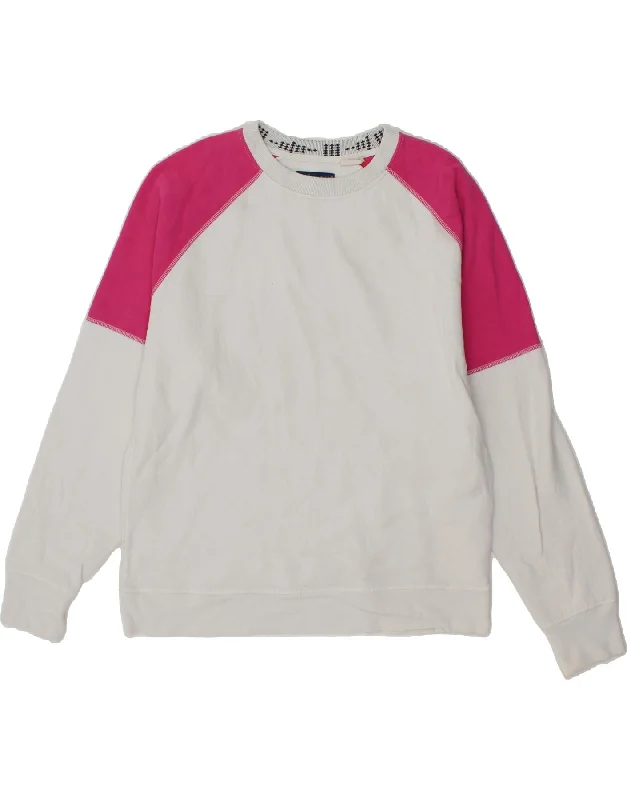 Time-Limited Offer LEVI'S Womens Sweatshirt Jumper UK 14 Medium White Colourblock Cotton Time-Limited Offer LEVI'S Womens Sweatshirt Jumper UK 14 Medium White Colourblock Cotton