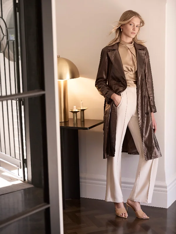 Today’s Special Bronze Leather Trench (Size 8 + 10 Only)