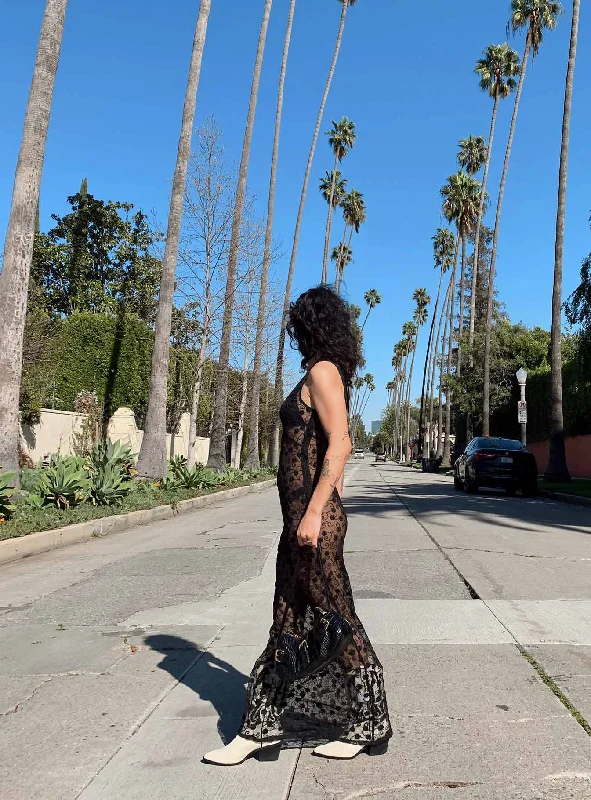 Limited Quantity Britton Lace Maxi Dress Black
