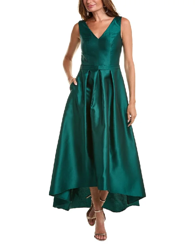 Act Fast Alfred Sung High-Low Gown