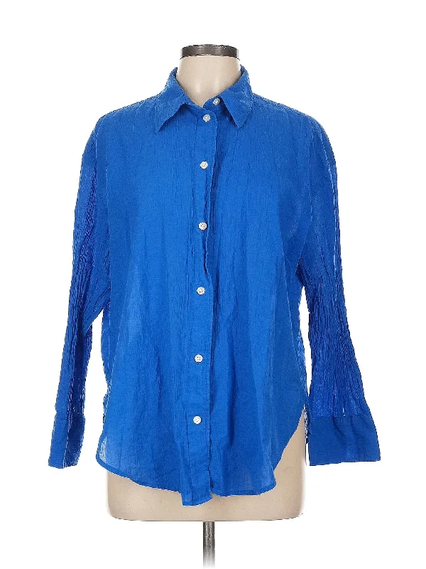 3/4 Sleeve Button Down Shirt