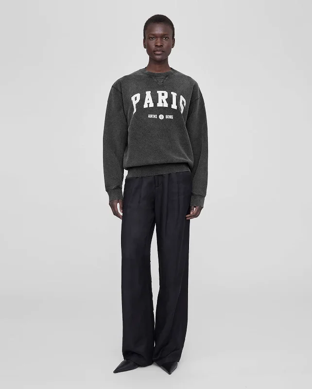 Special Price RAMONA SWEATSHIRT UNIVERSITY PARIS / WASHED BLACK
