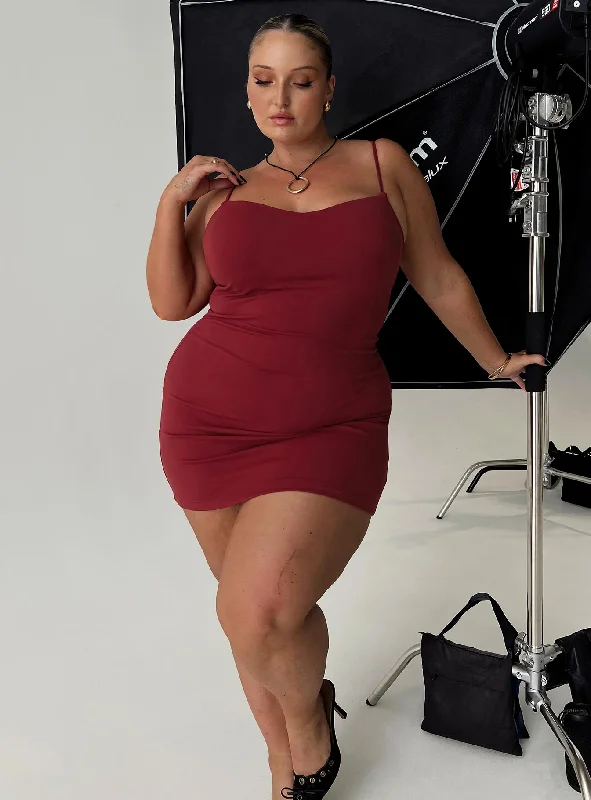 Price Break Serafina Mini Dress Red Curve