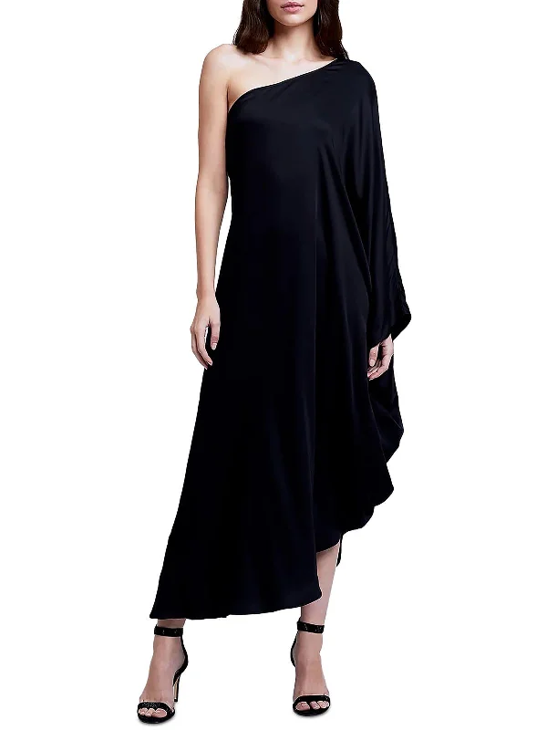 Weekend Deal Womens Asymmetric Rayon Slip Dress