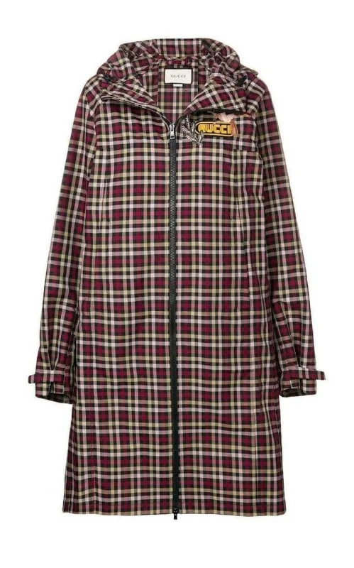 Weekend Deal Embellished Plaid Coat
