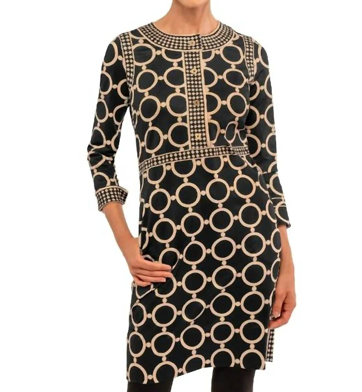 Major Savings Trimmed Up Dress In Black