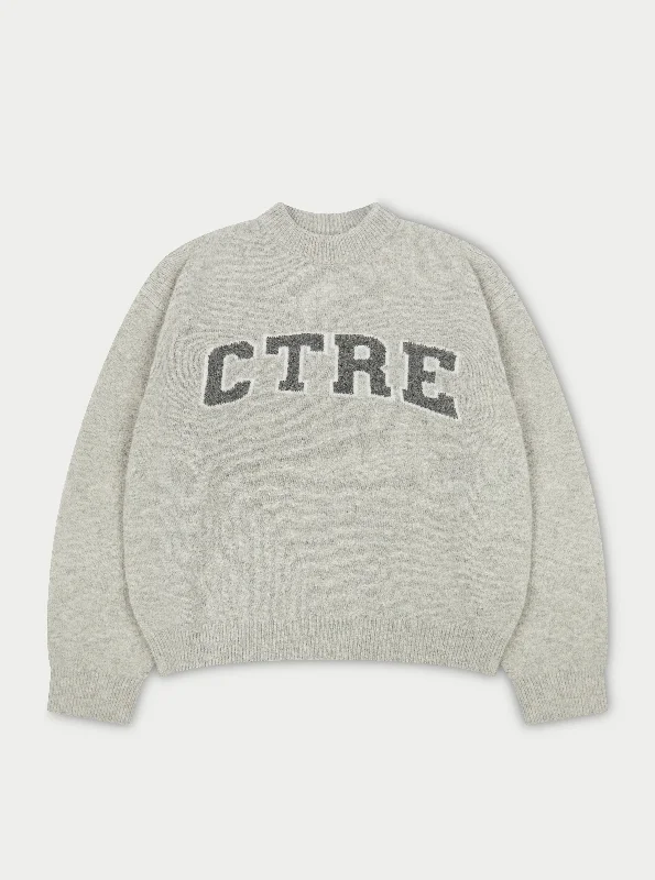Today’s Deal CTRE KNITTED SWEATSHIRT - GREY MARL