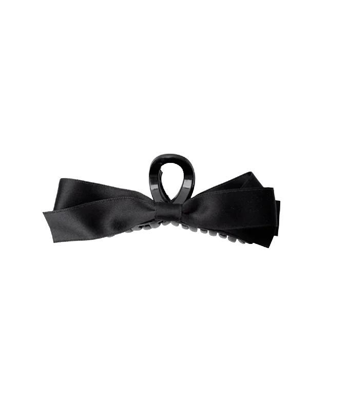 Final Clearance Nomi Bow Hair Claw - Black