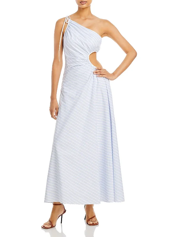 Overstock Womens Cotton Striped Maxi Dress